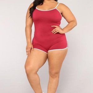 Go The Extra Mile Romper from Fashion Nova